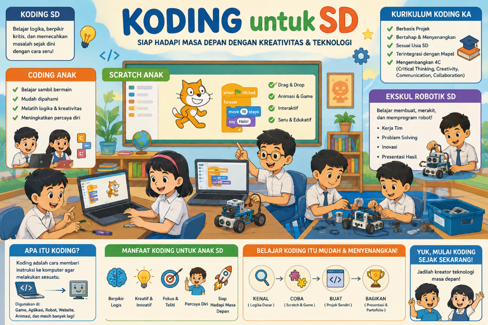 koding untuk anak SD