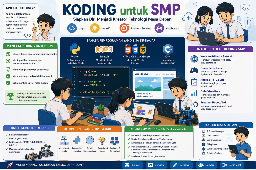 koding untuk siswa SMP